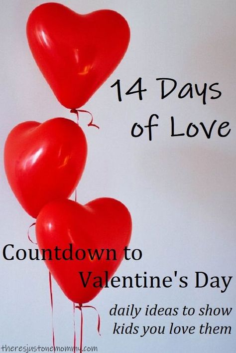 Countdown For Kids, Love Ideas, Counting For Kids, Valentine's Week, Day Countdown, Ways To Show Love, Homemade Valentines, Valentines Day Activities, Valentines Day Treats