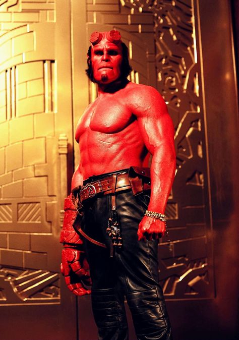 Hellboy II The Golden Army (2008) Hellboy The Golden Army, Hellboy Costume, Ghost Film, Hellboy 2004, Hellboy Movie, Golden Army, Hellboy Art, Jason And The Argonauts, David Harbour