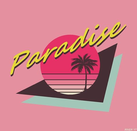 Vaporwave Logo, 80s Beach, Podcast Design, Weekly Inspiration, Vaporwave Art, Iphone Art, Hp Lovecraft, 80s Shirts, 80s Aesthetic