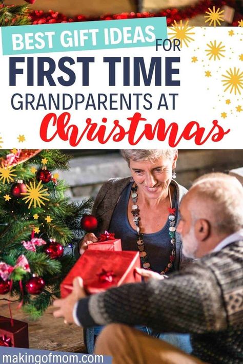 Grandparent Christmas Gifts From Kids, Grandparent Christmas Gifts, Christmas Gifts From Kids, Christmas Presents For Babies, Christmas Gifts For Grandchildren, First Time Grandparents, Newborn Christmas Gifts, Grandpa Christmas Gifts, Gifts For New Grandma