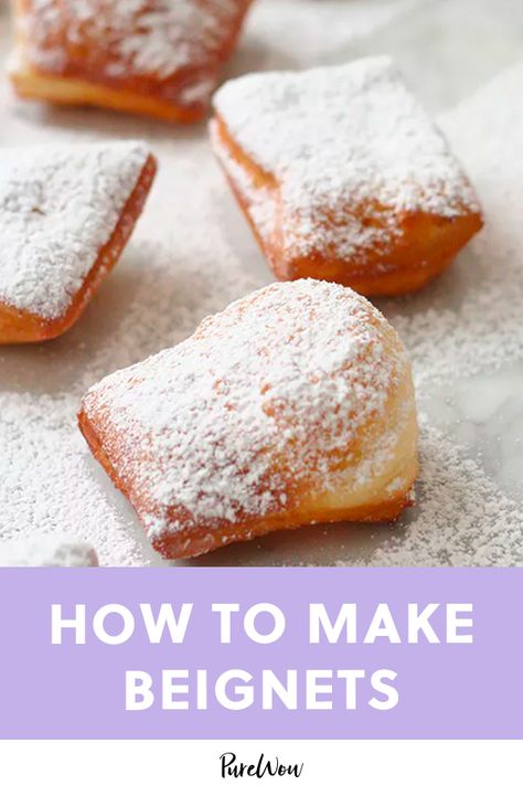 New Orleans Bignè, Begniets Recipes Easy, Beneights Recipe, Bigne Recipe, Benyas Recipe, Beignet Recipes, Beignets Recipe Easy, Banquet Desserts, How To Make Beignets