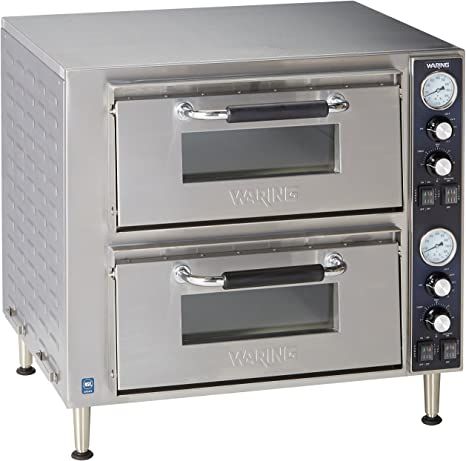 Waring Commercial WPO750 Double Deck Pizza Oven with Dual Door, Silver Home Pizza Oven, Deck Oven, Gas Pizza Oven, Brick Oven Pizza, Pizza Maker, Whole House Water Filter, Wood Tv Cabinet, Stainless Steel Oven, Brick Oven