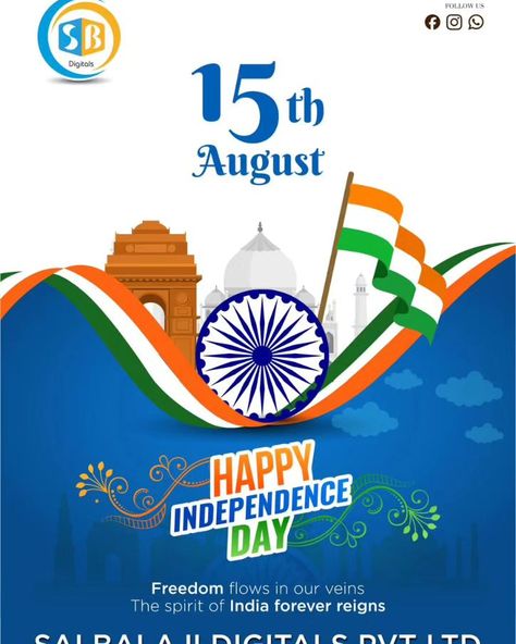 Independence Day Wishes from Sai Balaji Digitals Dear Clients, Friends, and Team, As we celebrate the spirit of freedom and the sacrifices of those who made it possible, Sai Balaji Digitals extends heartfelt wishes to you on this Independence Day! May the colors of our flag inspire you to pursue your dreams with passion and dedication. Let's continue to work together, bringing creativity and innovation to every project, just as our nation strives for excellence and progress. Happy Indepe... Independence Day Wishes, Pursue Your Dreams, Flying High, Happy Independence, Happy Independence Day, Creativity And Innovation, Day Wishes, Independence Day, Dreaming Of You