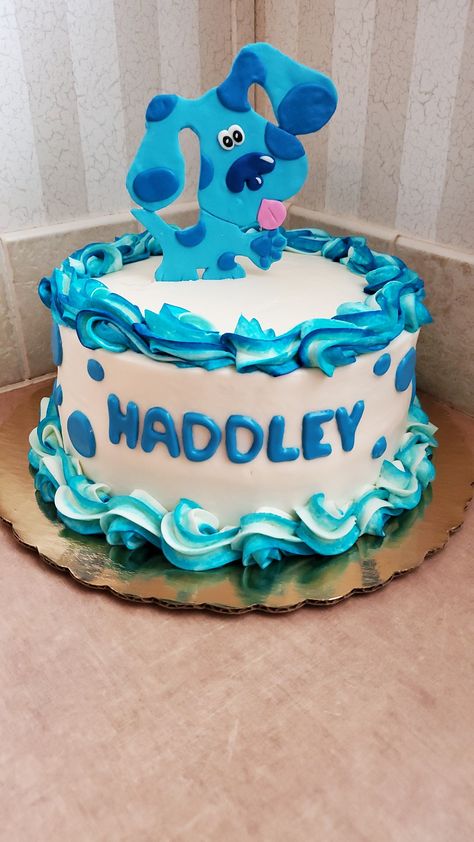 Blues Clues Sheet Cake, Blue’s Clues Cake, Blues Clues Cake 1st Birthdays, Blues Clues 3rd Birthday Party, Blues Clues Smash Cake, Blues Clues Birthday Cake, Blues Clues Cake, Blue Clues, Blue's Clues Birthday Party