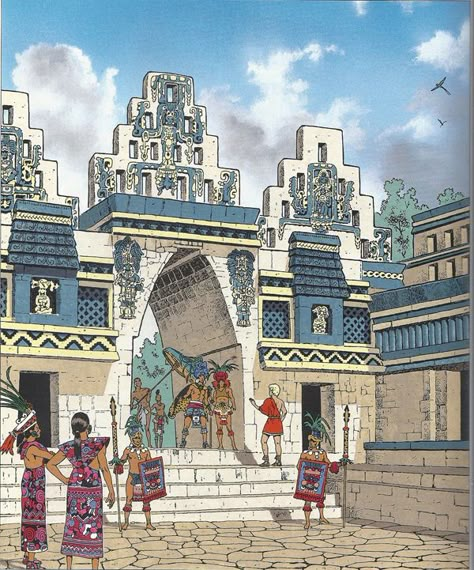 Nag Hammadi, Mesoamerican Architecture, Aztec Architecture, Mayan Architecture, Maya Art, Mayan Cities, Aztec Culture, Mayan Art, Aztec Art