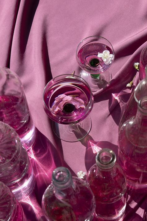 Glass Bottle Product Photography, Beauty Still Life Photography, Vintage Still Life Photography, Pink Still Life, Pink Liquor, Photography Set Design, Elegant Glasses, Wedding Stills, Art Alevel