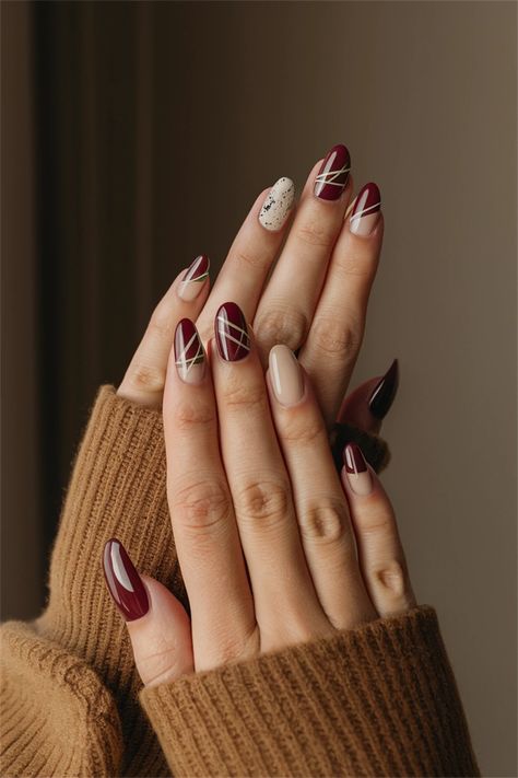 This Fall, elevate your manicure game with stunning yet simple nail ideas featuring elegant leaf accents. Imagine a soft taupe base adorned with delicate golden and rust-colored leaf designs, capturing the essence of the season. This look seamlessly blends sophistication with simplicity, making it perfect for any occasion. Try this easy DIY style to bring autumn vibes to your nails and keep them effortlessly chic! Nail Ideas Elegant, Rust Nails, Simple Nail Ideas, Taupe Nails, Leaf Designs, Simple Nail, Simple Nail Designs, Autumn Vibes, Colorful Leaves