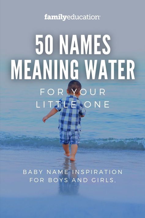 Water can be calm, cool, strong, and life-giving. If you want to honor nature by representing water, these are our favorite names meaning water for your baby. Water Names Ideas, R Girl Names, Names Meaning Water, Names That Mean Water, Unique Names With Meaning, Water Names, Boy Name Meanings, Nature Names, Spanish Names