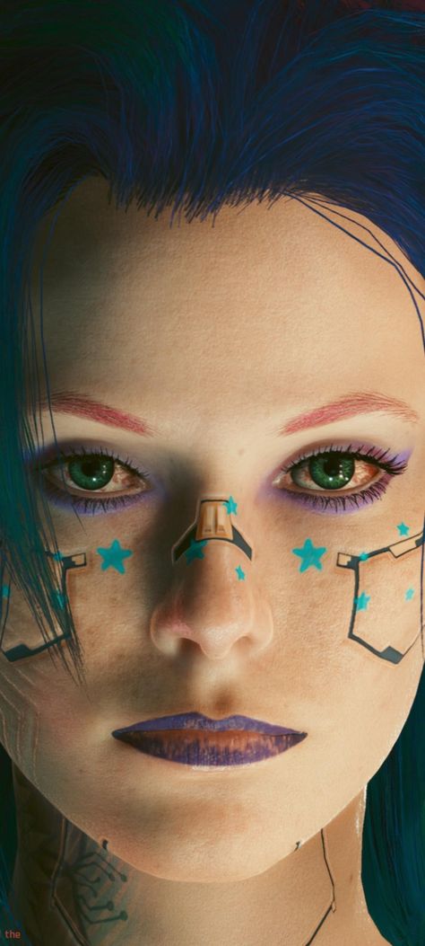 Cyberpunk Face Paint, Cyberpunk Face, Robot Concept, Oc Inspiration, Sfx Makeup, Robots Concept, Facepaint, Robot Concept Art, Nostril Hoop Ring