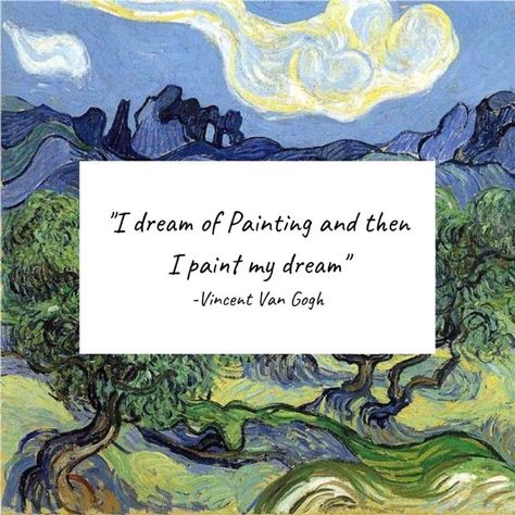 Famous Art Quotes Artists, Van Gogh Captions, Aesthetic Quotes About Art, Painting Quotes Artist, Tumblr Quotes Deep, Aesthetic Art Quotes, Quotes Painting, Quotes About Art, Vincent Van Gogh Quotes