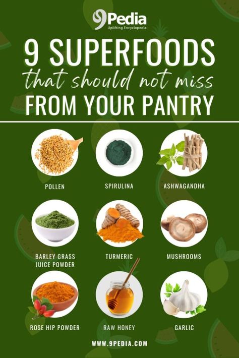 9 Superfoods that Should Not Miss from Your Pantry #superfoods #superfood #pantry #musthave #healthyeating #healthyfoods #health Super Foods, Healthy Food Recipies, Healthy Foods To Make, Improve Nutrition, Healthy Diet Plans, Lunch Recipes Healthy, Healthy Crockpot, Healthy Diet Recipes, Healthy Crockpot Recipes