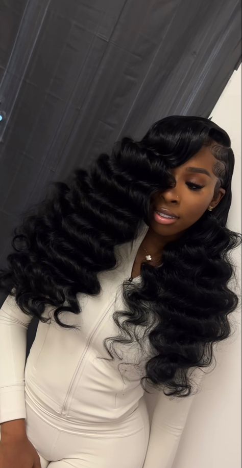 Frontal Wig Hairstyles, Birthday Hairstyles, Quick Weave Hairstyles, Protective Hairstyles Braids, Pretty Braided Hairstyles, Pretty Hair Color, Quick Weave, Dope Hairstyles, Hair Ponytail Styles