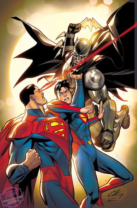 A new cover for Adventures of Superman: Jon Kent, unveiled by AIPT, shows Jon in the brutal Injustice universe for the very first time. Evil Superman, Jonathan Kent, Jon Kent, Tom Taylor, Superman Family, Super Adventure, Adventures Of Superman, Batman Superman, Lex Luthor