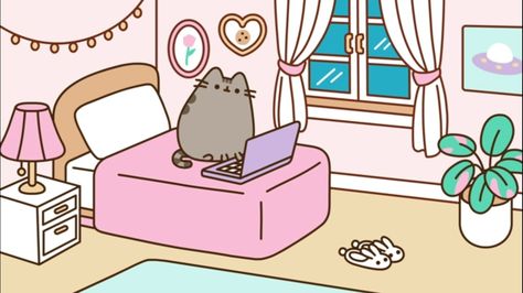 Cute Pusheen Wallpapers For Laptop, Pusheen Keyboard Wallpaper, Pusheen Background Laptop, Pusheen Cat Wallpaper Laptop, Pusheen Laptop Wallpaper, Pusheen Wallpaper Ipad, Pusheen Desktop Wallpaper, Pusheen Banner, Pink Pusheen