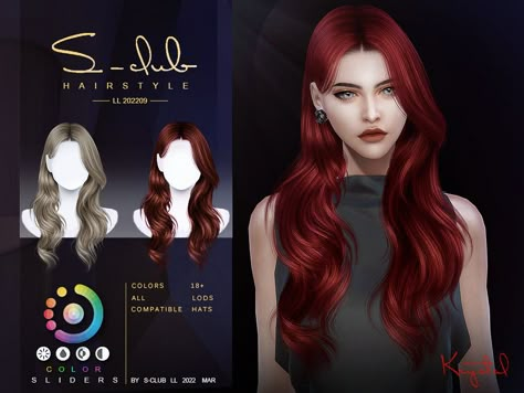 Sims 4 Cc Hair Female Long Wavy, Sims 4 Long Hair Cc Alpha, Sims 4 Cc Female Hair Curly, Sims 4 Long Wavy Hair, Leahlilith Sims 4 Hair, Sims 4 Female Hair Cc Alpha, Sims 4 Red Hair, Sims 4 Cc Red Hair, Wavy Hair Sims 4 Cc