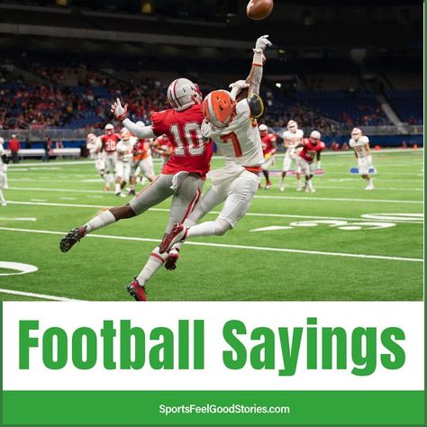 Best Football Sayings Senior Football Quotes, Send Off Quotes, Football Coach Quotes, Football Phrases, Football Sayings, Football Slogans, High School Posters, Sanders Quotes, Inspirational Funny