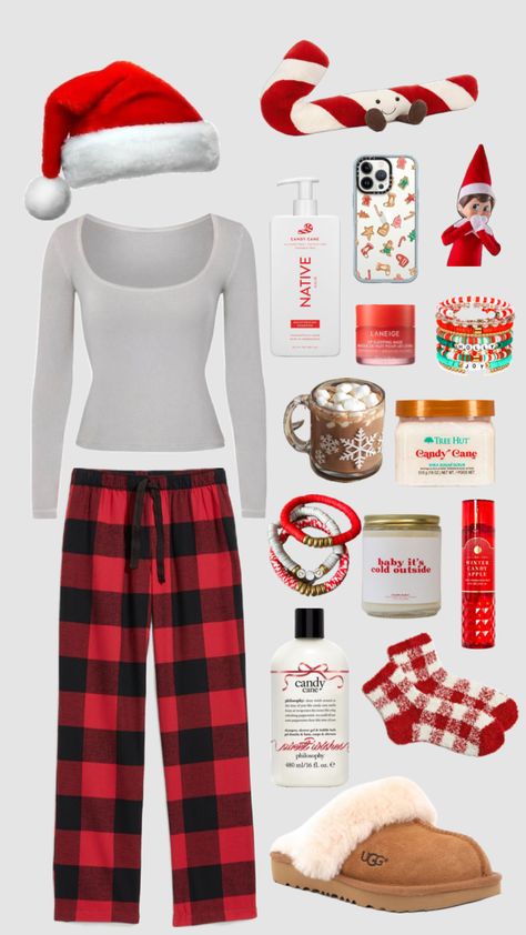 Preppy Christmas Outfit, Winter Christmas Outfits, Cozy Christmas Outfit, Cute Christmas Pajamas, Christmas Outfit Inspiration, Girly Christmas Gifts, Cute Christmas Ideas, Trendy Christmas Outfits, Christmas Fits