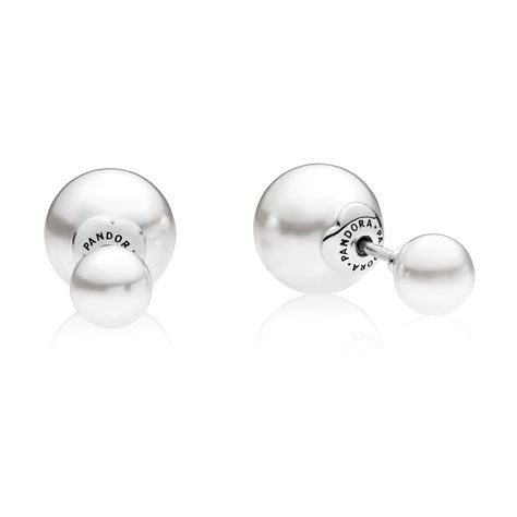 PANDORA | Luminous Drops Stud Earrings, White Crystal Pearl Pandora Earrings Studs, Pandora Pearl, Pandora Earrings, Pandora Jewelry Charms, Droplet Earrings, Double Sided Earrings, Crystal Pearl Earrings, Pearl Hoop Earrings, Earrings White