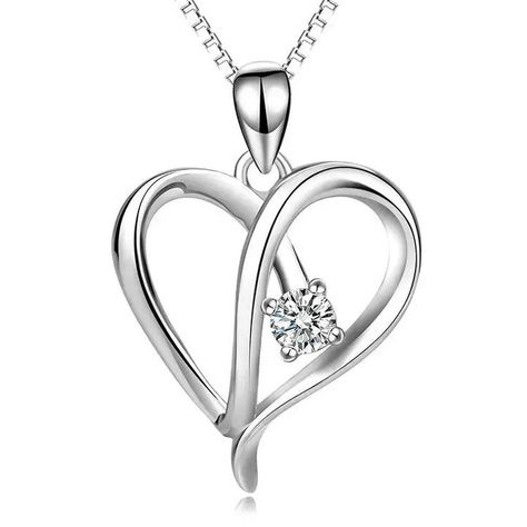 Don't miss out on our exclusive discount event! Enjoy up to 50% off and Free Shipping across US on on selected items. It's the perfect time to get those items you've been eyeing. Hurry, these deals won't last long! LOVCIA Women's Fashion Sterling Silver Heart-shaped Hollow Jeweled Necklace https://lovcia.com/products/lovcia-womens-fashion-sterling-silver-heart-shaped-hollow-jeweled-necklace-lv23cdne552 LOVCIA #BigSavings #DiscountDeals #ExclusiveDiscounts #LimitedTimeOffer #ShopAndSave #Eleg... Jeweled Necklace, Necklace Chain Types, Pendant Necklace Simple, Jewel Necklace, Gemstone Necklace Pendant, 925 Sterling Silver Chain, Open Heart, Simple Necklace, Sterling Silver Heart