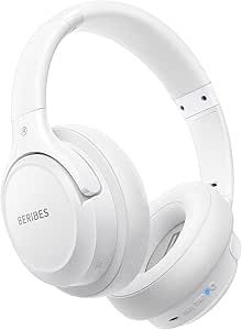 Bluetooth Headphones Over Ear,BERIBES 65H Playtime and 6 EQ Music Modes with Microphone,HiFi Stereo Foldable Lightweight Wireless Headset,Deep Bass for Home Office Cellphone PC Etc.(White) Music Modes, Pc Headphones, Hifi Stereo, Wireless Headset, Bluetooth Headphones, Gaming Setup, Headset, Bass, Headphones