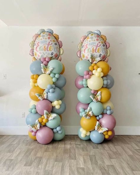 Easter Balloon Decor, Balloon Designs, Balloon Decor, Balloon Decorations Party, Balloon Art, Balloon Arch, Glass House, Upcoming Events, Balloon Decorations