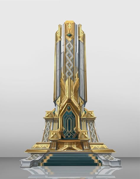 Sci Fi Marketplace, Throne Concept Art, Palace Concept Art, Building Concept Art, Kings Throne, Throne Art, Starověký Egypt, Devil Fruit, Gold City