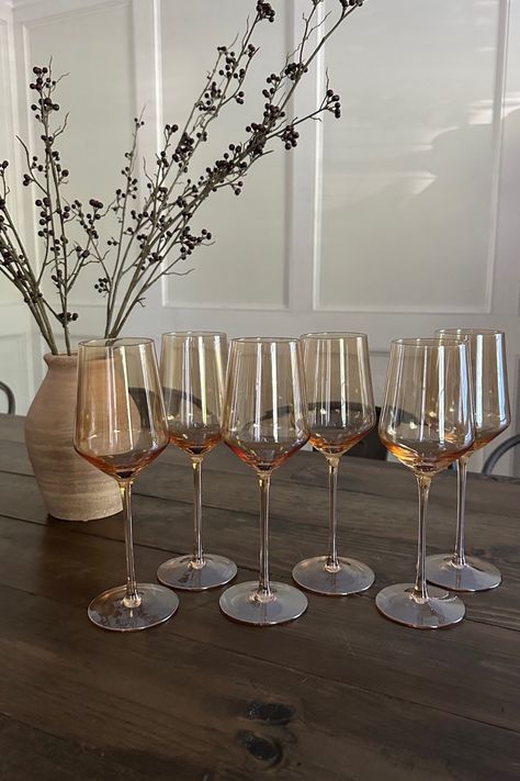 Beautiful brown moody wine glasses for Fall. Make a great hostess gift too! Tablescape, fall decor, home decor, Amazon must haves Follow my shop @laurenhornstyle on the @shop.LTK app to shop this post and get my exclusive app-only content! #liketkit #LTKSeasonal #LTKHoliday #LTKhome @shop.ltk https://liketk.it/4iO20 Brown Wine Glasses, Amazon Wine Glasses, Wine Glasses Aesthetic, Square Wine Glasses, Pink Taper Candles, Black Marble Coffee Table, Fall Decor Home, Apartment Must Haves, Glasses Aesthetic