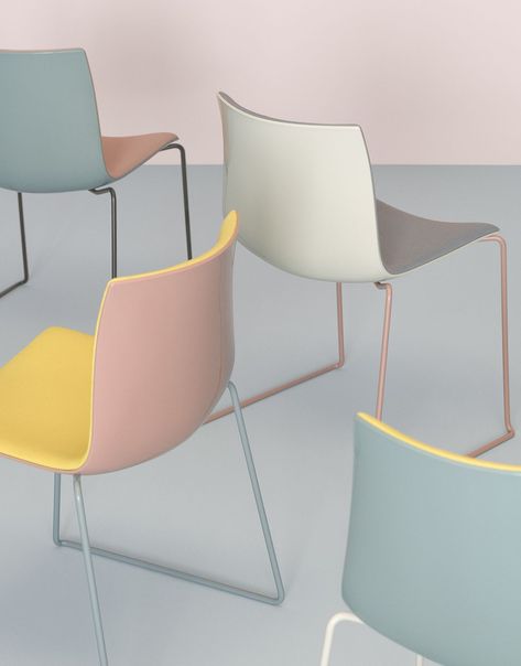 Deco Pastel, Pastel Interior, Milan Furniture, Design Del Prodotto, Eames Chair, Interior Furniture, My New Room, Modern Chairs, Chair Design