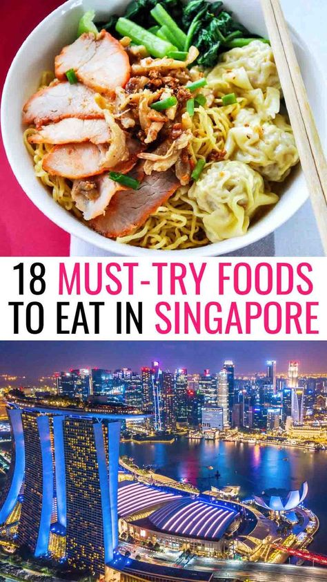 Tasting Singaporean street food is essential to understanding Singapore's multicultural population, its impact on the diverse local cuisine, and the rich hawker food culture. Our Singapore food guide includes a map pinpointing the best Singapore hawker centers, where you'll find Michelin Bib Gourmand street food vendors, so you can dig into these 18 mouthwatering street foods to eat in Singapore! #Singapore #SingaporeanCuisine | Food in Singapore | Singapore food | Singapore street foods Singapore Hawker, Food In Singapore, Singapore Street, Food Singapore, Asian Street Food, Singapore Food, Culinary Travel, Street Foods, Food Spot