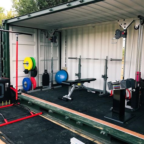 Shipping Container Gym, Container Gym, Outdoor Home Gym, Garage Pool House, Home Made Gym, Backyard Gym, Diy Gym Equipment, Gym Space, Architecture Concept Model