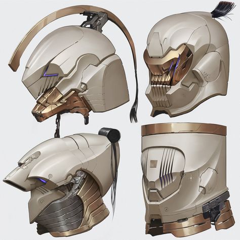 Future Helmet Concept, Sci Fi Helmet Concept Art, Sci Fi Helmet Design, Fantasy Helmet Design, Sci-fi Armor Concept, Scifi Helmet, Sci Fi Helmet, Sci-fi Helmet, Helmet Concept