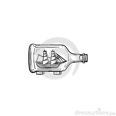 Ship In A Bottle Tattoo, In A Bottle Tattoo, Surf Tattoo, Ship In A Bottle, Sketch Icon, Bottle Tattoo, Doodle Icon, Transformers Artwork, Tattoo Inspo