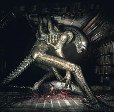 Aliens Movie Art, Rj Palmer, Giger Alien, Predator Alien Art, Alien Isolation, Aliens Vs Predator, Alien Movie, Alien Xenomorph, Alien 1979