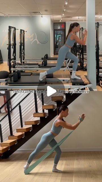 Thera Band Exercises Workout, Band Workouts At Home, At Home Workout Equipment, Theraband Exercises, Reformer Workout, Workout Instagram, Band Exercise, Pilates Stretches, Pilates Reformer Exercises