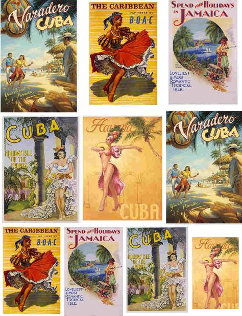 Vintage Cuban Aesthetic, Cuba Aesthetic Vintage, Miniature Luggage, Cuban Poster, Havana Cuba Wallpaper, Vintage Caribbean, Travel Cakes, Vintage Cuba Poster, Carnival Holiday