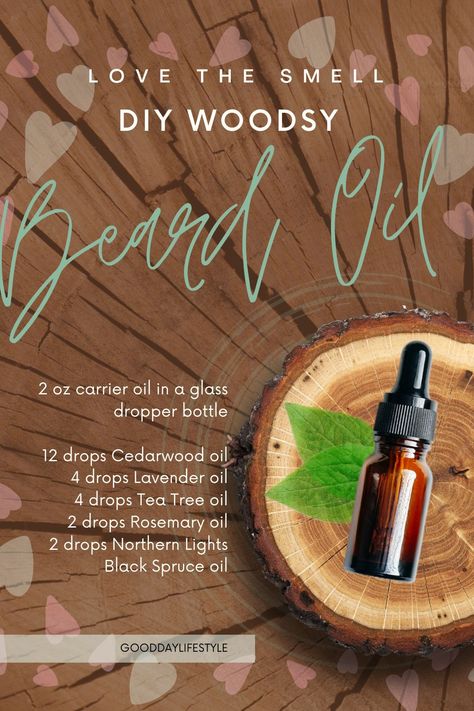 Essential Oil Beard Oil Recipe, Beard Oil Diy, Beard Balm Diy Recipes, Diy Beard Oil Recipe, Beard Balm Recipe, Beard Oil Essential Oils, Beard Oil Blends, Beard Oil Recipe Diy, Homemade Beard Oil