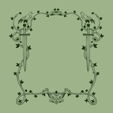 Page Edge Design, Background Frames Border, Gothic Border Frames, Victorian Frame Design, Romantic Border Design, Tattoo Borders Frames, Art Borders Ideas, Illustration Border Design, Gothic Boarders