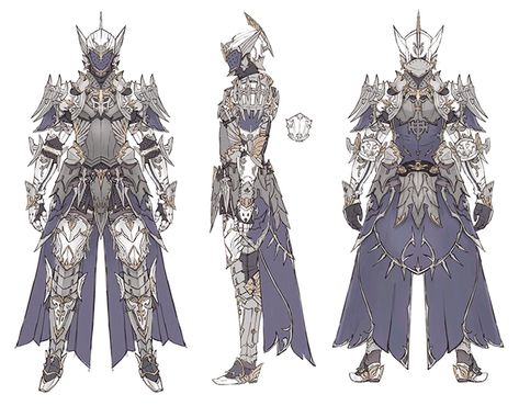 Tank Gear Art from Final Fantasy XIV: Shadowbringers #art #artwork #gaming #videogames #gamer #gameart #conceptart #illustration #ffxiv #ff14 #finalfantasy14 #finalfantasy Ffxiv Concept Art, Final Fantasy Concept Art, Fantasy Armor Art, Gear Art, Rpg Map, Knight Armor, Knight Art, 다크 판타지, Final Fantasy Xiv