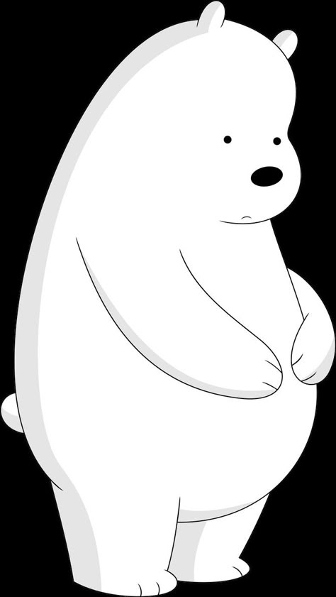 Beruang Grizzly, Stomach Growling, Ice Bear We Bare Bears, L Wallpaper, We Bare Bears Wallpapers, Bear Images, Ice Bear, Iphone Wallpaper Hipster, Ice Bears