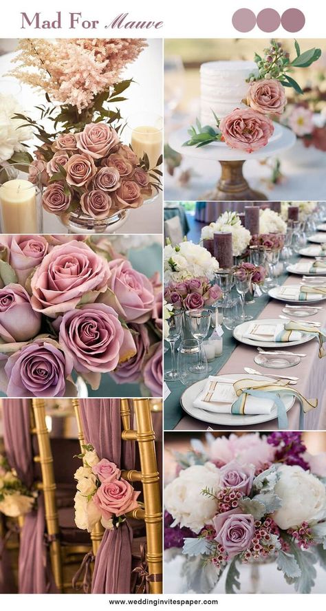 100 Hottest Mauve Wedding Decorations for Your Upcoming Day - Wedding Invites Paper shade of pink wedding decorations/ shade of purple wedding centerpieces/ floral spring wedding decorations Mauve Wedding Decorations, Mauve Wedding Decor, Purple Reception, Purple Wedding Centerpieces, Purple Wedding Decorations, Wreath Bows, Pink Wedding Decorations, Rustic Wedding Decorations, Mauve Wedding