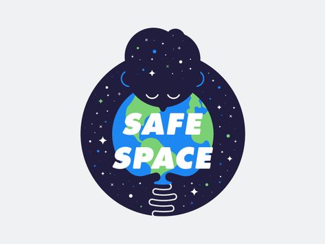 Safe Space planet stars hug globe earth space Hug Illustration, Space Illustration, Earth Globe, Making Space, Space Planets, Earth From Space, Safe Space, Space Design, Graphic Design Illustration