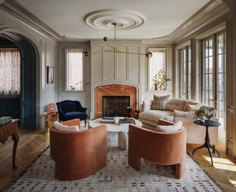 French Quarter Brooklyn by JESSICA HELGERSON INTERIOR DESIGN | 1stDibs Jessica Helgerson Interior Design, Townhouse Renovation, Jessica Helgerson, Brooklyn Townhouse, Brooklyn House, Cornice Design, Dining Room Cozy, New Orleans French Quarter, Building A New Home