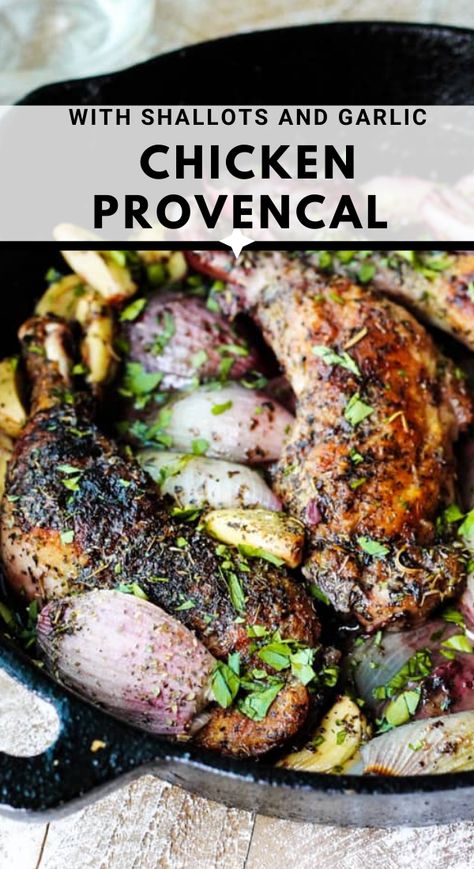 French Recipes Dinner, Chicken Provencal, Eating European, French Chicken Recipes, French Cuisine Recipes, French Chicken, French Recipes, Roast Chicken Recipes, French Dishes