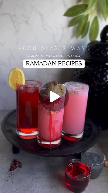 RAMADAN RECIPE ⬇️

ROOH AFZA 3 WAYS

Follow me @ausmumof4 for more ❤️

The nostalgia of Rooh Afza, Ramadan and the rhythmic sound... | Instagram Rooh Afza Recipes, Roohafza Recipe, Iftar Drinks, Ramadan Drinks, Kulfi Ice Cream, Rooh Afza, Ramadan Recipe, Child Hood Memories, Rose Syrup