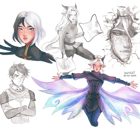 The Dragon Prince Fanart, Dragon Prince Fanart, The Dragon Prince Rayla, Chunky Sketchbook, Doctor's Rebirth, Obsession Art, Ross Draws, Rayla X Callum, Rayla Dragon Prince