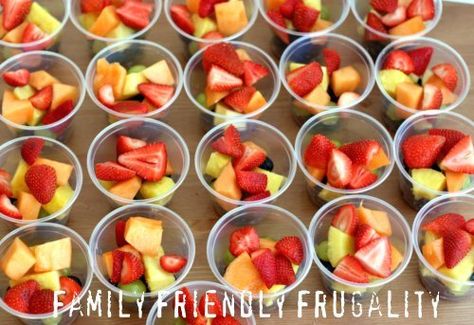 Breakfast Birthday Party For Kids, Individual Fruit Cups, Summer Drink Recipes Nonalcoholic, Breakfast Birthday Party, Birthday Breakfast Party, Breakfast Birthday, Veggie Cups, Fruit Cup, Drink Recipes Nonalcoholic