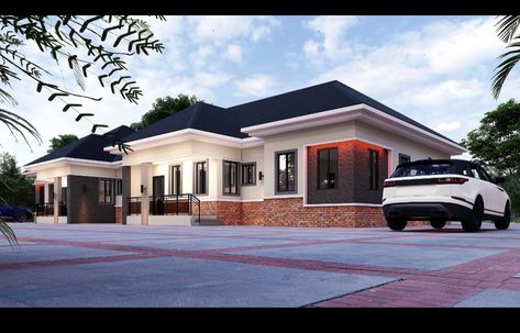 3 bed. Semi-detached Semi Detached Bungalow, Luxury Bungalow, Detached Bungalow, Architectural Design House Plans, House Architecture Design, Semi Detached, Architectural Design, Design House, 3 Bed