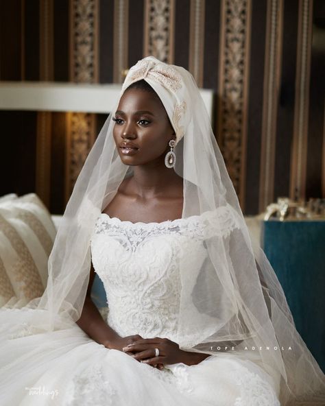 Looking for a Bridal Turban? Here are Some Options from Turban Tempest Bridal Turban, Hausa Bride, Veil Ideas, Wedding Dress And Veil, Muslim Brides, African Bride, Veil Styles, Bride Headpiece, Perfect Bride