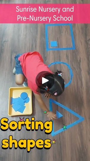 62K views · 318 reactions | Sorting shapes | Sorting shapes 
#sunriseldh #sunrisrnurseryschool #BestPreSchoolLudhiana #bestplayschool #sunrisenurseryschool #bestpreschool #earlyeducation #bestschool... | By Sunrise Nursery SchoolFacebook Activity For Nursery, Sunrise Nursery, Shape Sorting Activities, Shapes Activity, Shape Sort, Shapes Activities, Nursery School, School Tips, Sorting Activities