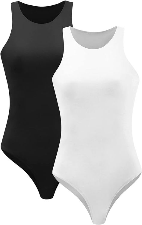 Degkim sexy bodysuit for women Halter Neck shapewear bodysuits Trendy Tank Tops pack Halter Neck Bodysuit, Trendy Tank Tops, Shapewear Bodysuit, Women Halter, Shape Wear, Body Suit, Amazon Women, Halter Neck, Shapewear